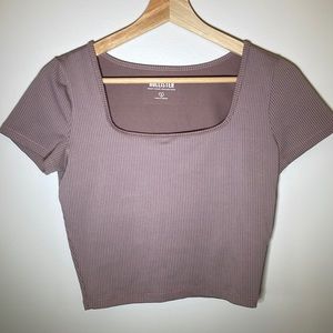 Hollister Square Neck Baby Tee